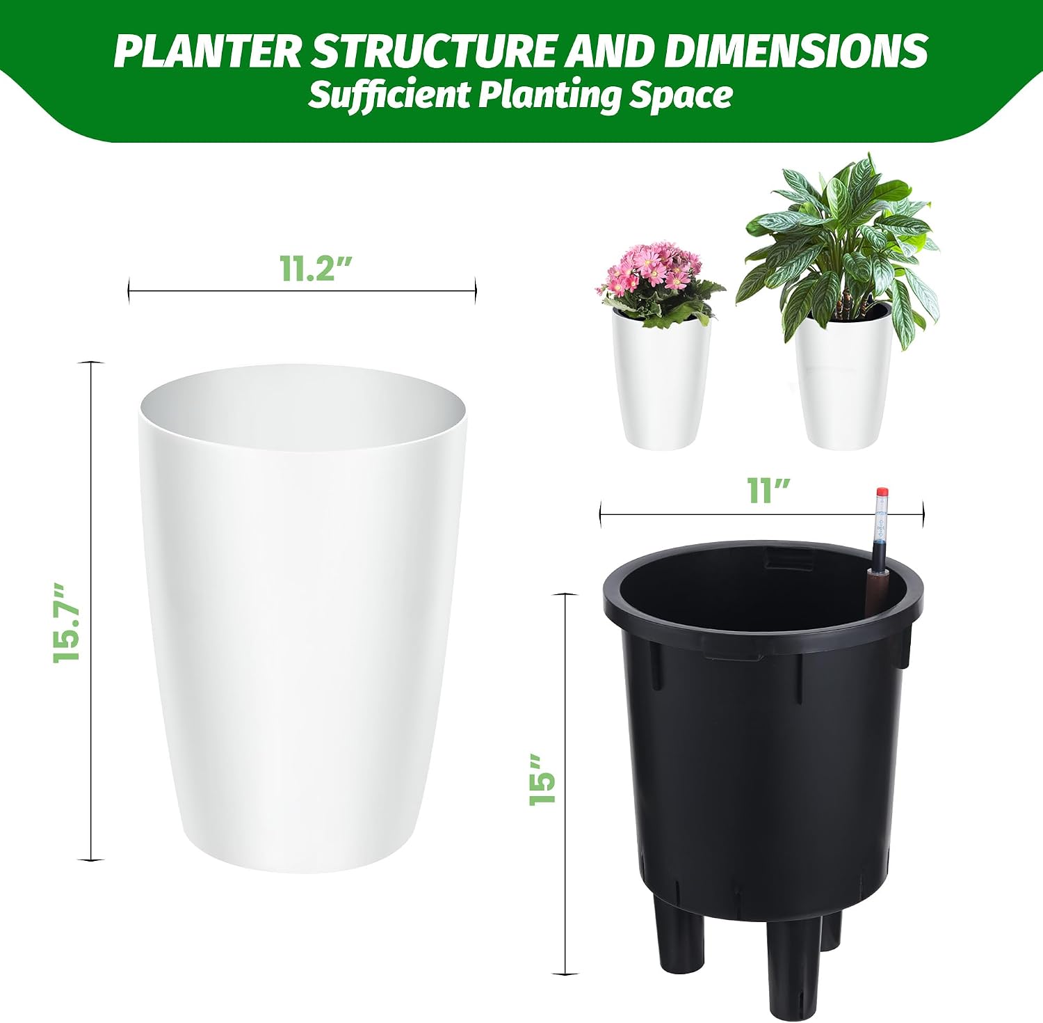 Tacleekii 16 in Tall Planters  - огляд і ціна Indoor Garden Kit