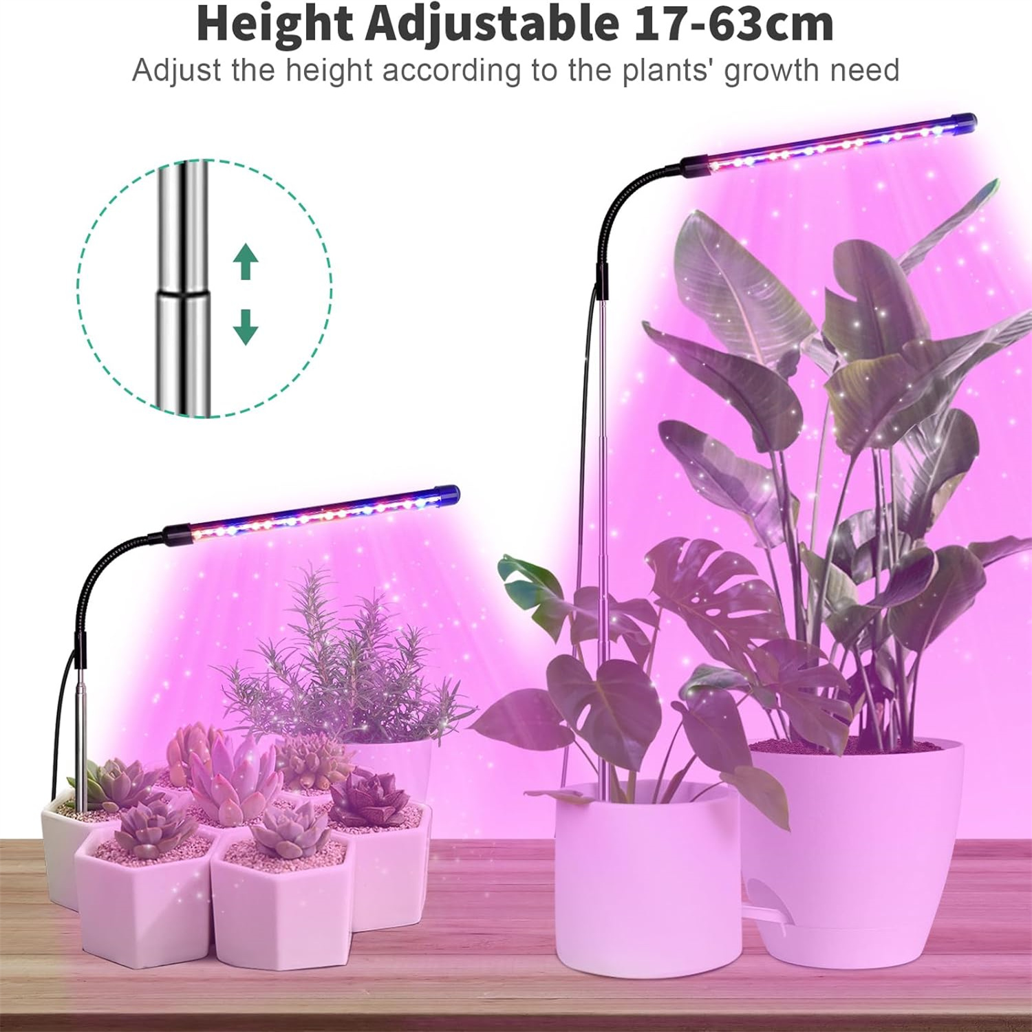 3Colors USB Grow Lamp Plant Fu - огляд і ціна Plant Grow Light Full Spectrum