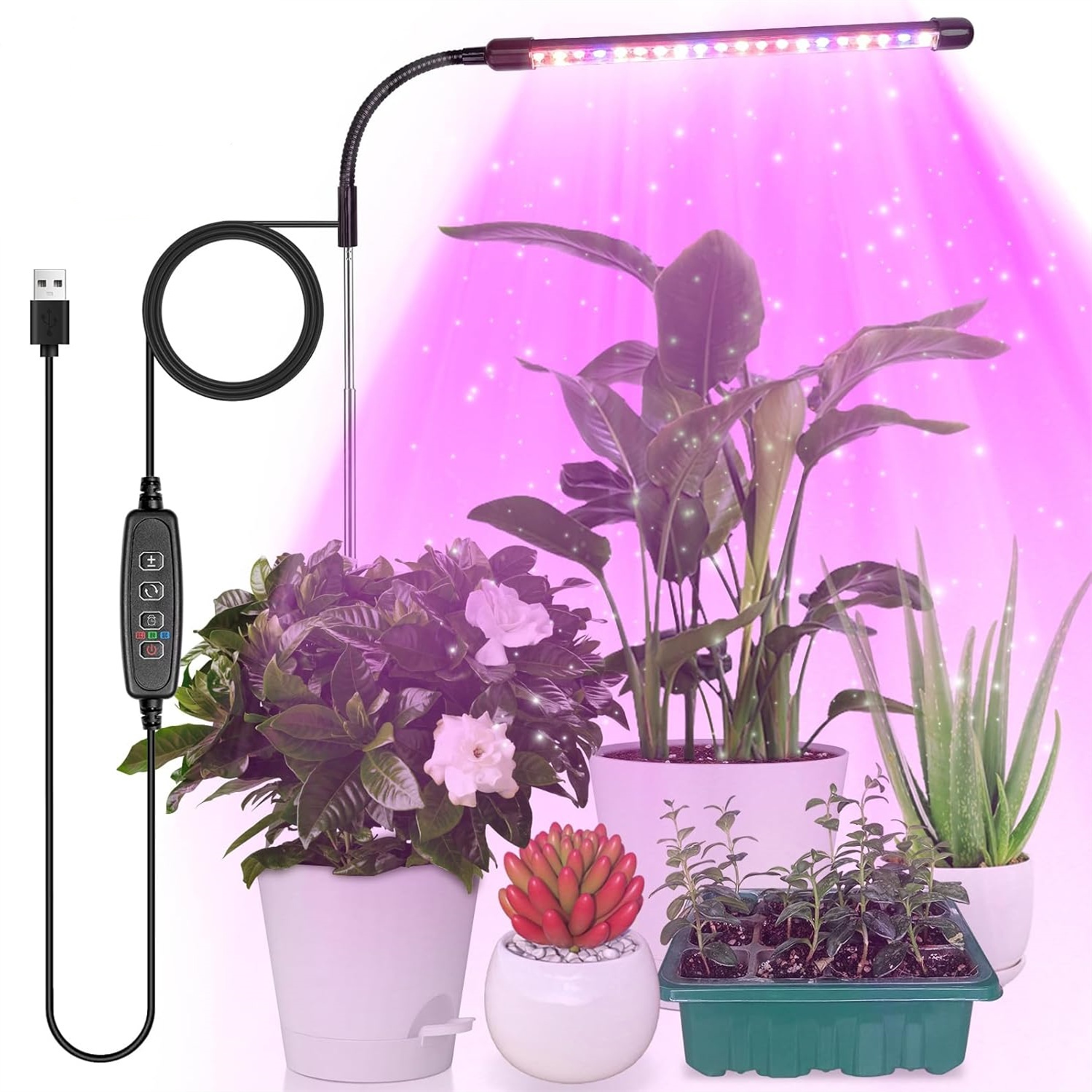 3Colors USB Grow Lamp Plant Fu - огляд і ціна Plant Grow Light Full Spectrum