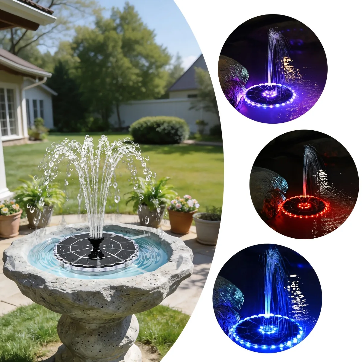 3.5W Outdoor Solar Fountain fo - огляд і ціна Indoor Garden Kit