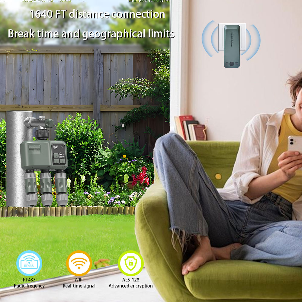 Tuya Wifi+RF433 3-outlet Water - огляд і ціна Smart Garden Kit