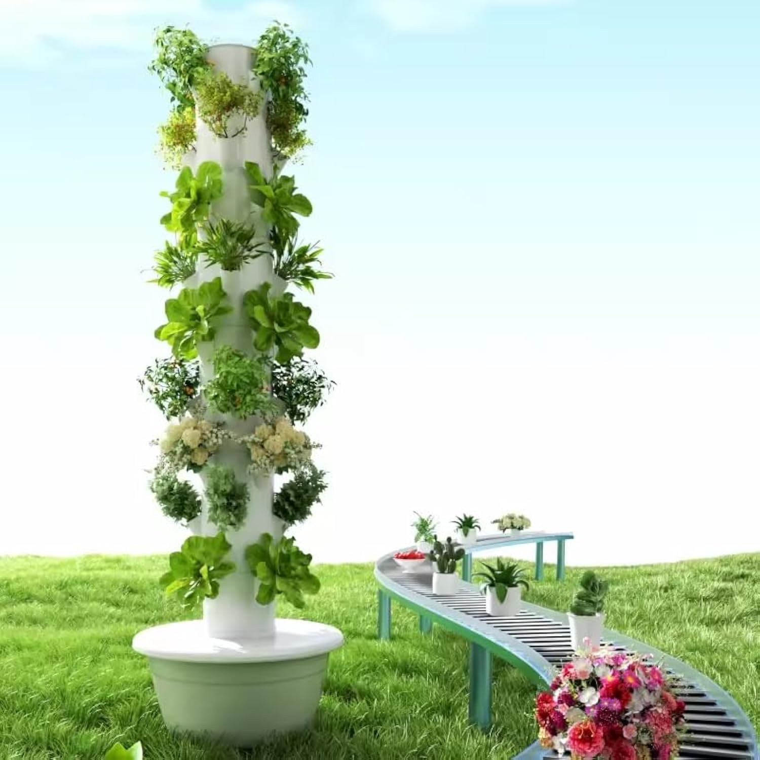 Vertical Hydroponic Grow Tower - огляд і ціна Hydroponic Tower